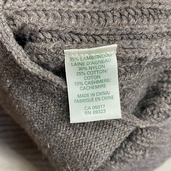 ROOTS Turtleneck Sweater Sz XS Wool Blend Knitted Brown - Picture 5 of 7